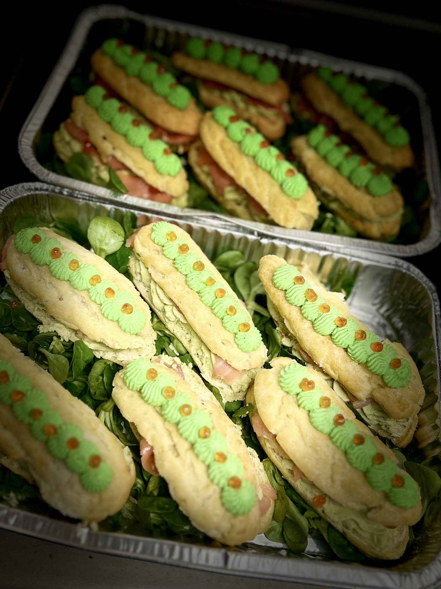 Éclair avocats/saumon